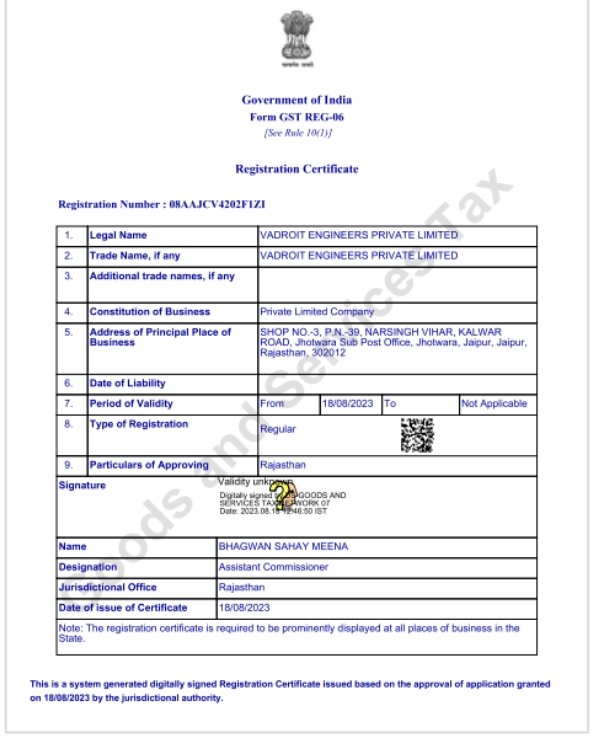 Vadroit Engineers Pvt. Ltd.